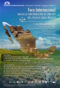cartel foro ley de paisaje para mexico